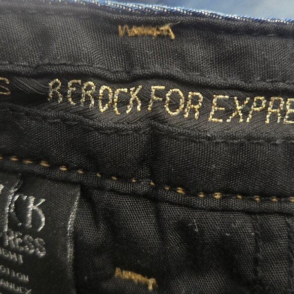 Rerock by Express 2000s Straight-Leg Distressed Jeans Size 4 Vintage Y2K Denim - Picture 16 of 16